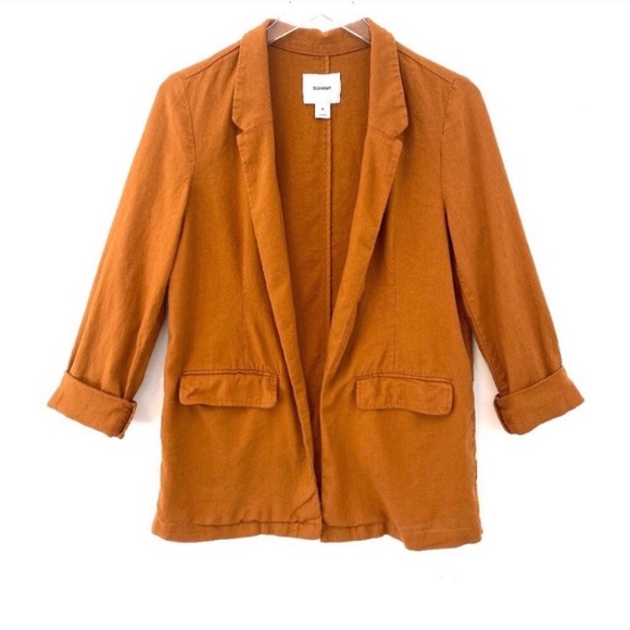Old Navy Jackets & Blazers - Old navy XXL rust linen blazer